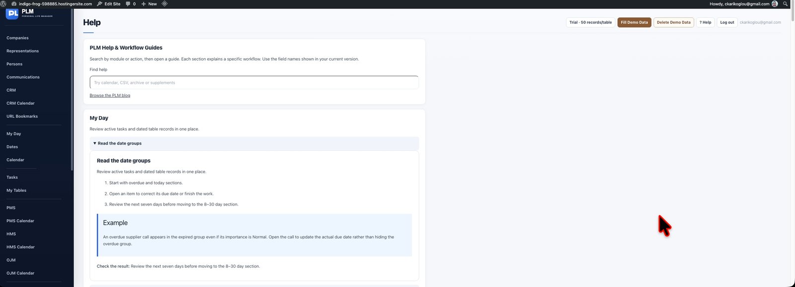 Help module preview